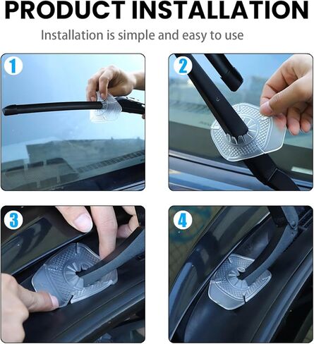 2PCS Car Wiper Arm Hole Protection Pad, Auto Silicone Windshield Front Wiper Arm Hole Dust-Proof Cover Protector Protective Guards, Exterior Accessories Suit for Vehicles Truck SUV (Gray) in Saudi Arabia