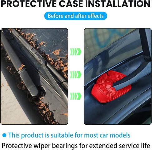 2PCS Car Wiper Arm Hole Protection Pad, Auto Silicone Windshield Front Wiper Arm Hole Dust-Proof Cover Protector Protective Guards, Exterior Accessories Suit for Vehicles Truck SUV (Gray) in Saudi Arabia