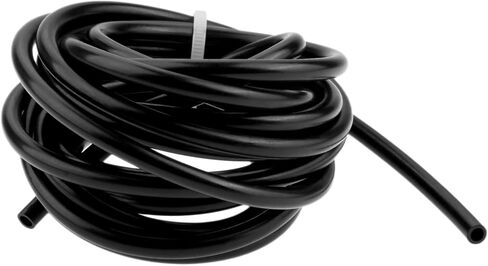 خرطوم أنابيب تفريغ من السيليكون بطول 9.8 قدم من Hicello، أنبوب زيت أسود عالمي عالي الأداء (1.5 متر) معرف. × O.D.0.13"x0.2"/القطر الداخلي 3 مم in Kuwait