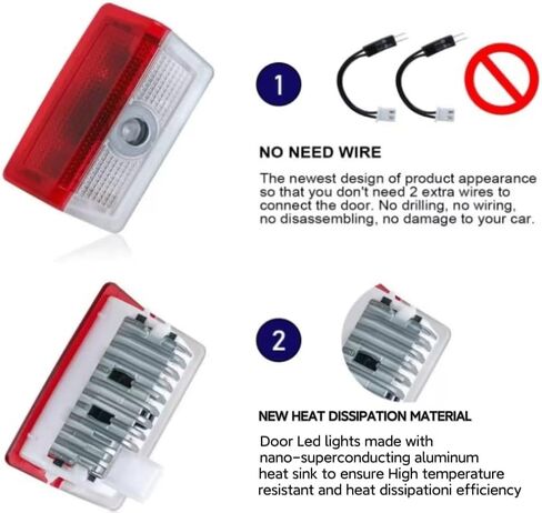 YYXSYY 4 Pcs Door Light Logo Projector A B C E M G GL GLA GLC Welcome Lamp Door Lights Kit Compatible with Accessories GLE GLS Class 4dr W205 W213 W176 W166 (A/C/E/GLA/GLC/GLE/GLS) in Saudi Arabia