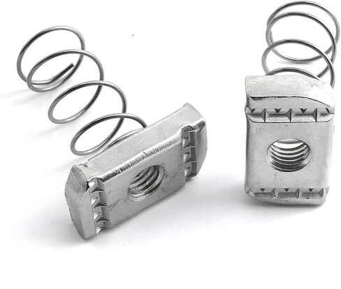 heyous 4pcs M8x6mm Stainless Steel Spring Channel Nuts M8 Spring Nut, Channel Nut in Saudi Arabia