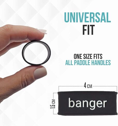 Palms-O-Aces Pickleball Grip Bands – Secures Grip Tape – One Size Fits All Paddle Handles – Silicone Pickleball Paddle Band - Embossed Design Custom Pickleball Bands - Pickleball Paddle Bands in Kuwait