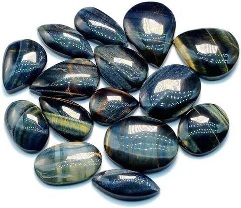 Black Fossil Loose Gemstones Wholesale Lot 100 Carat (3 to 5 Pcs) Natural Gemstone Cabochons for Jewelry Making,Wedding Gift, Healing Chakra, Wire Wrapping Crystals in Saudi Arabia