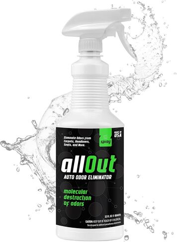 مزيل رائحة السيارة الشامل - مزيل رائحة احترافي 32 أونصة - مزيل رائحة السيارة مجرب وحقيقي للرائحة القوية - أفضل مزيل رائحة للسيارات، مزيل رائحة مزيل الروائح التلقائي in Kuwait