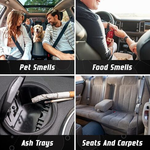 مزيل رائحة السيارة الشامل - مزيل رائحة احترافي 32 أونصة - مزيل رائحة السيارة مجرب وحقيقي للرائحة القوية - أفضل مزيل رائحة للسيارات، مزيل رائحة مزيل الروائح التلقائي in Kuwait