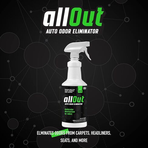 مزيل رائحة السيارة الشامل - مزيل رائحة احترافي 32 أونصة - مزيل رائحة السيارة مجرب وحقيقي للرائحة القوية - أفضل مزيل رائحة للسيارات، مزيل رائحة مزيل الروائح التلقائي in Kuwait