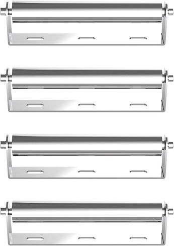 FuleTechMix 4 Pack Boat Trailer Roller and Bracket, 10" Long Galvanized Steel Conveyor Roller with Bracket Set; 1.5" Diameter, Anti-Drop Bolt Design, for Transporting Raft Industrial Use in Saudi Arabia