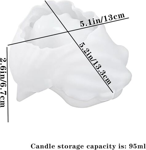شمعة سفينة قالب من السيليكون شكل محارة الراتنج قالب Tealight شمعة حامل الراتنج قوالب صينية تخزين قالب الحاويات لتقوم بها بنفسك زارع عصاري الاسمنت الفن الحرفية مجوهرات حلية حامل الحلوى ديكور in Kuwait