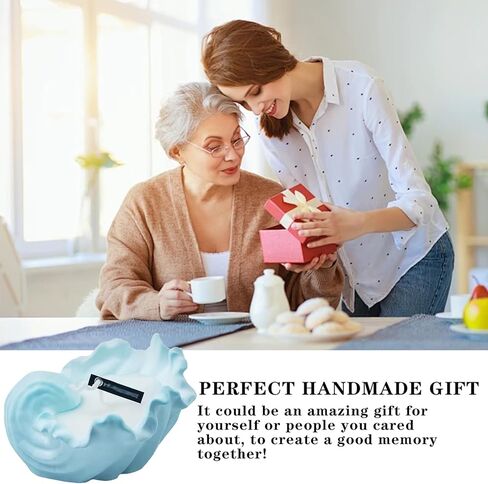 شمعة سفينة قالب من السيليكون شكل محارة الراتنج قالب Tealight شمعة حامل الراتنج قوالب صينية تخزين قالب الحاويات لتقوم بها بنفسك زارع عصاري الاسمنت الفن الحرفية مجوهرات حلية حامل الحلوى ديكور in Kuwait