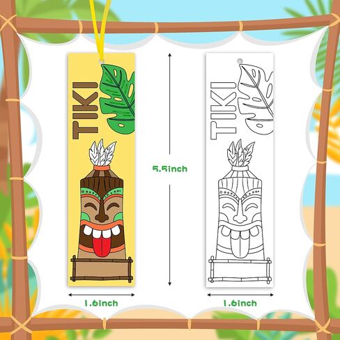 Haooryx Summer DIY Bookmarks Bulk - 75Pcs Summer Color Your Own Ice Cream Kids DIY Coloring Blank Bookmark Bulk Pack Kids' Birthday Gifts Tags School Reading Club Rewards Prizes Art Paper Craft Kits in Kuwait