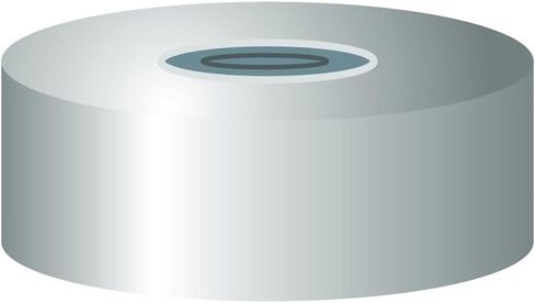 MACHEREY-NAGEL 702928.9 إغلاق رقبة مجعد، N20، مغناطيسي، فضي، فتحة، بوتيل/PTFE، رمادي داكن/رمادي، قطر 3.0 مم (عبوة من 100) in Kuwait