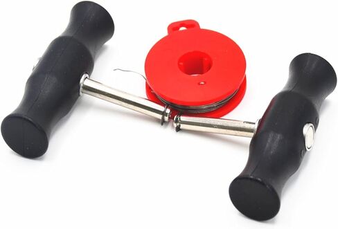 مقبض سلك مقطوع للزجاج الأمامي من NIORANU، مجموعة أدوات إزالة الزجاج الأمامي للسيارة سلك قطع زجاج النافذة الأمامي مع مقابض in Kuwait