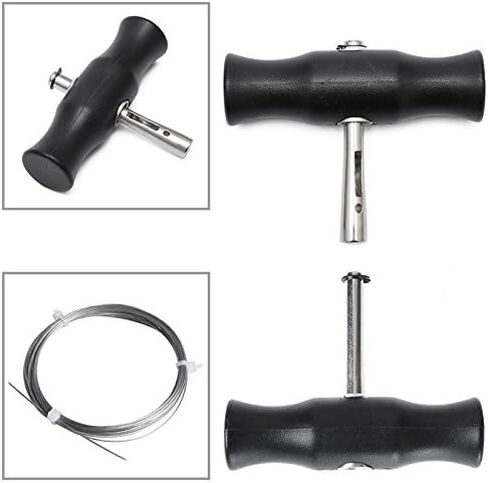 مقبض سلك مقطوع للزجاج الأمامي من NIORANU، مجموعة أدوات إزالة الزجاج الأمامي للسيارة سلك قطع زجاج النافذة الأمامي مع مقابض in Kuwait