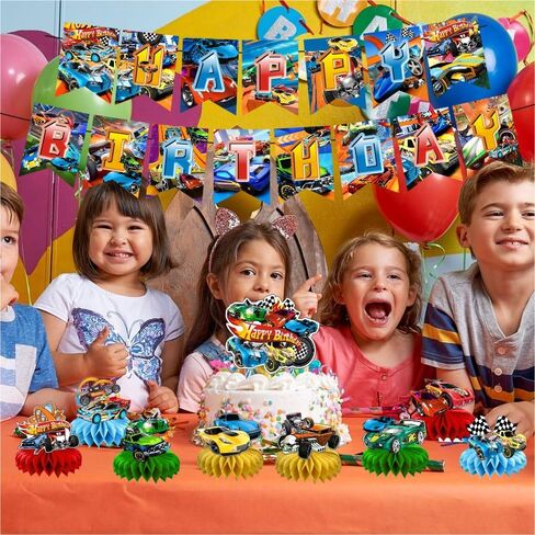 8 قطع من زخارف الطاولة المركزية للسيارات الساخنة للعجلات ومستلزمات حفلات أعياد الميلاد in Kuwait