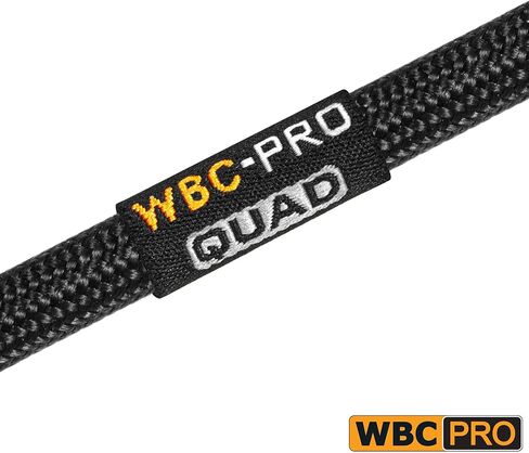 وحدتان - 10 أقدام - كابل WBC-PRO-Quad فائق الصمت والمرن ومتوازن ومتوازن مع مقابس Neutrik ذكر وأنثى XLR وسترة تويد سوداء in Saudi Arabia