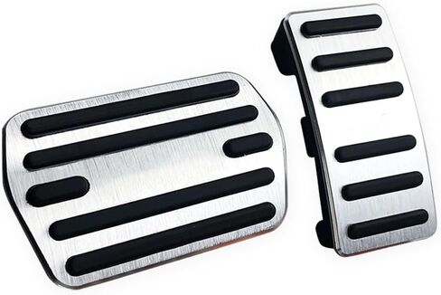 LEXLEY 2PCS Anti-Slip Aluminum Brake Gas Pedal Pads,Auto No Drilling Accelerator Pedal Covers For Ford Mach-E 2021 2022 2023 2024，Not Fit GT-BLUE in Saudi Arabia