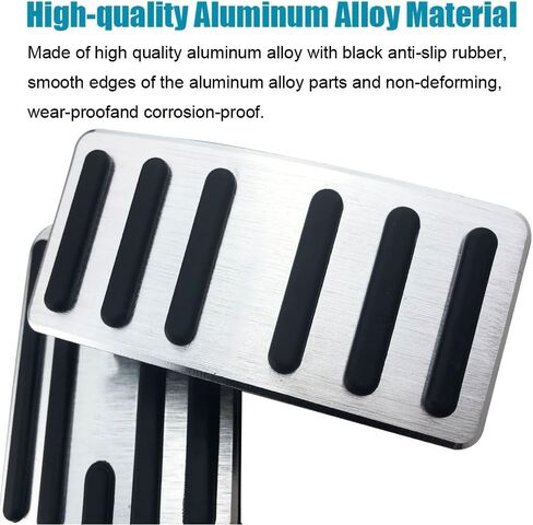LEXLEY 2PCS Anti-Slip Aluminum Brake Gas Pedal Pads,Auto No Drilling Accelerator Pedal Covers For Ford Mach-E 2021 2022 2023 2024，Not Fit GT-BLUE in Saudi Arabia