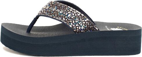 صندل نسائي من Yellow Box Becca Flatform Flip-Flop، صندل ذو نعل سميك، مجموعة MellowMat in Saudi Arabia
