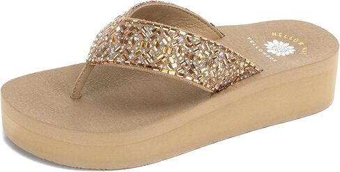 Yellow Box Women's Becca Flatform Flip-Flop, Platform Sandal, MellowMat Collection in Saudi Arabia