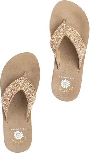 Yellow Box Women's Becca Flatform Flip-Flop, Platform Sandal, MellowMat Collection in Saudi Arabia