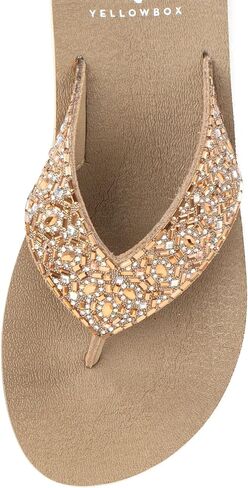 Yellow Box Women's Becca Flatform Flip-Flop, Platform Sandal, MellowMat Collection in Saudi Arabia