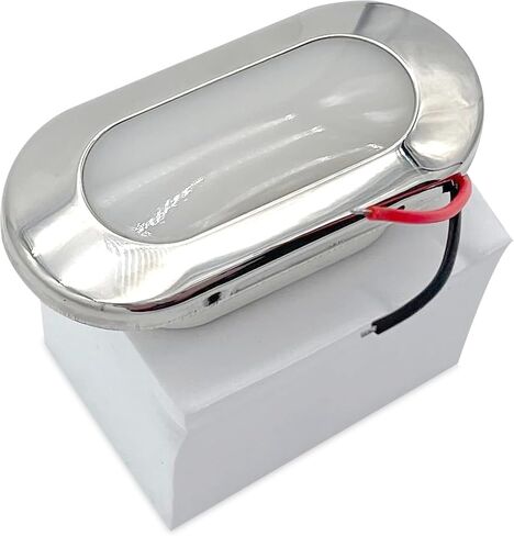 MARINE CITY 24V 1.5W 304 درجة من الفولاذ المقاوم للصدأ مقاوم للماء IP66 LED ضوء بيضاوي باللون الأبيض الناعم in Saudi Arabia