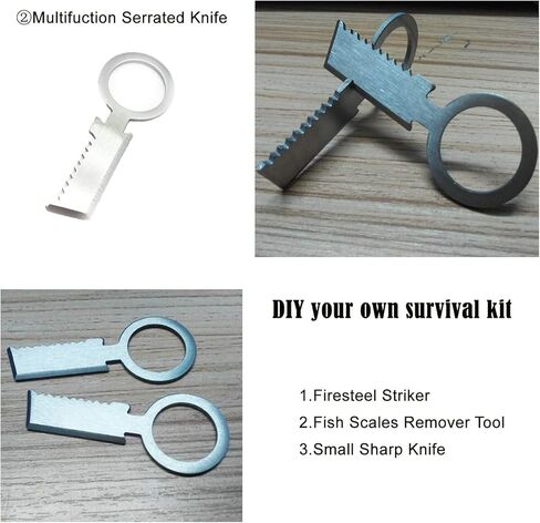 مجموعات باراكورد BSGB DIY قضيب حديدي ومكشطة مع سلك تيندر | البقاء على قيد الحياة النار كاتب قلادة والعتاد Firesteel المهاجم عدة المغنيسيوم الحديد قضيب أداة مع قابل للتعديل 550 حبل الطوارئ الحبل للتخييم in Kuwait