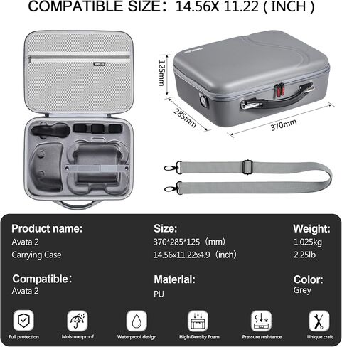 STARTRC Avata 2 Carrying Case Portable Travel Bag for DJI Avata 2 Fly More Combo with Goggles 3,Storage Bag for DJI Avata 2 Accessories RC Motion 3 in Saudi Arabia