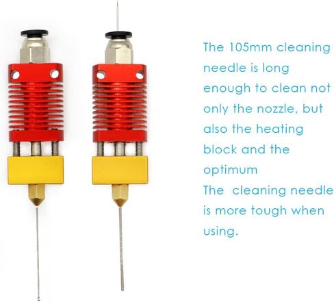 TASTE3D 3D Printer Nozzle Cleaning Needle Kits，10 PCS 0.4mm Stainless Steel Cleaning Needles for 3D Printer AccessoryNeedles Cleaner in Saudi Arabia