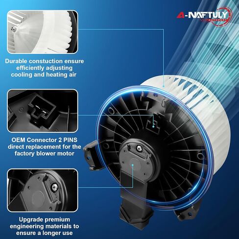 محرك منفاخ تيار متردد A-NAFTULY يناسب Honda Civic 2006 2007 2008 2009 2010 2011، Jeep Wrangler 2007-2010، استبدال مروحة محرك منفاخ HVAC الأمامي، OE#700194، 75821، 79310SNAA01 in Saudi Arabia