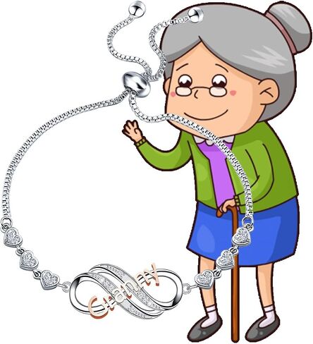 BEKECH Granny Gift Granny Adjustable Bracelet Gift for Granny from Granddaughter Grandson Granny Birthday Gift Mother’s Day Gift for Granny Nana in Saudi Arabia