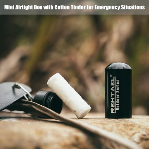 مجموعة أدوات إطلاق النار من الصوان والفولاذ للتخييم/المشي لمسافات طويلة - [6 × 1/2 بوصة] أداة النجاة من قضيب حديدي سداسي مع مهاجم/تيندركويك/صافرة - جهاز إشعال حريق من المغنيسيوم الكل في واحد - نظام إشعال in Kuwait