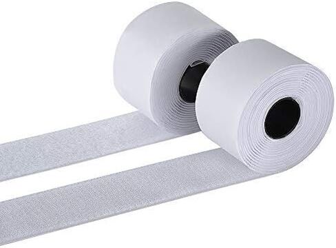 BQS عرض 2 بوصة خطاف لاصق ذاتي وحلقة تثبيت شريط خلفي لاصق طول 10 بوصة (أسود) in Kuwait