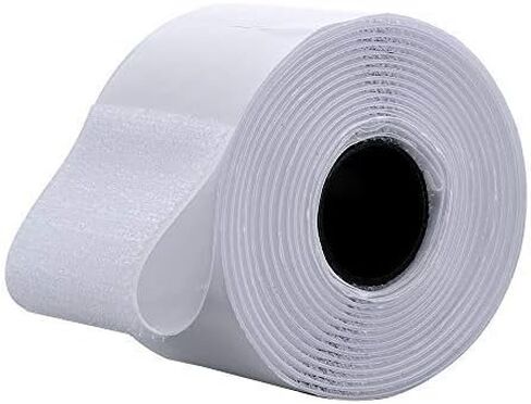 BQS عرض 2 بوصة خطاف لاصق ذاتي وحلقة تثبيت شريط خلفي لاصق طول 10 بوصة (أسود) in Kuwait