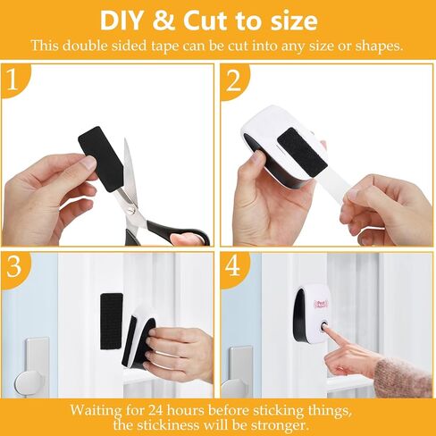 شرائط ربط وحلقة Lekou مع لاصق، أسود 2 × 4 بوصة - 24 مجموعة من شريط لاصق وحلقة لاصقة، شرائط لاصقة شديدة التحمل، شريط تثبيت لاصق قابل لإعادة الإغلاق على الوجهين in Kuwait