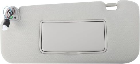 Left Driver Side Sun Visor Replacement for 2009 2010 2011 2012 2013 2014 Nissan Murano, 96401-1AA1B, Gray with Vanity Mirror in Saudi Arabia