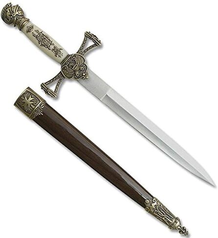 Master USA Survivor Bladesusa SW-799 سيف قصير من العصور الوسطى، 14 بوصة بشكل عام، بني in Kuwait