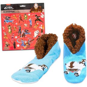 Avatar Socks for Men - Avatar Socks Bundle Appa Avatar Socks with Grip for Men, Women, Kids Plus Avatar Stickers | Avatar Socks Kids in Saudi Arabia
