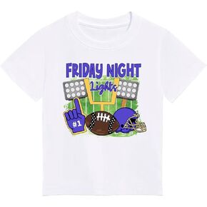قميص Game Day لكرة القدم، تي شيرت كلاسيكي من القطن برقبة دائرية للأعمار من 2 إلى 7 سنوات in Kuwait