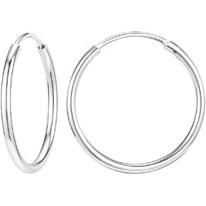KASFREE Large Titanium Hoop Earrings for Women Hypoallergenic Big Silver Hoops in Saudi Arabia