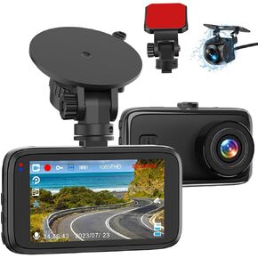 Dash Cam Front and Rear, 2.5K Dual Dash Camera for Cars W/ 64GB Card,3" IPS Screen Dash Cam Built-in 5G WIFI, Car Camera with G-Sensor, Loop Recording, Night Vision, 24H Parking Monitor,170°Wide Angle in Kuwait