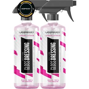 Legendary Gloss Dressing 64oz (Half Gallon) - Tire Shine Spray & Plastic Restorer – Water Based & Non-Greasy Interior/Exterior Detailing Spray - Trim, Rubber, Vinyl & Plastic Restorer for Cars in Saudi Arabia