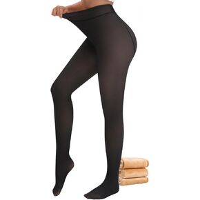 PGITRive Fleece Lined Leggings Women Comfort Fleece Lined Tights Thermal Legging for Womens High Waist Warm Tights for Women in Saudi Arabia