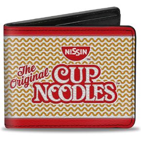 Buckle-Down Men's Bifold Wallet Cup Noodles, 4.0" x 3.5" in Saudi Arabia