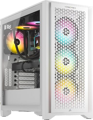 Corsair Vengeance i7500 Gaming PC – Liquid Cooled Intel Core i7-14700KF CPU – NVIDIA GeForce RTX 5070 GPU – 32GB Vengeance RGB DDR5 Memory – 1TB M.2 SSD – Black in Saudi Arabia