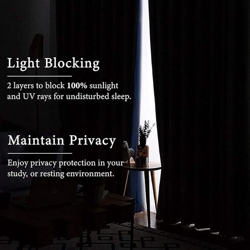 Homi Drapes 100% Blackout Curtain Double Pinch Pleat Heavy Weighted Thermal Insulated Room Darkening Spill Proof Machine Washable Window Treatment Panels (1 Panel, 42x45, Cream) in Kuwait