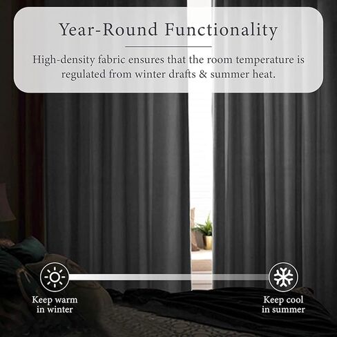 Homi Drapes 100% Blackout Curtain Double Pinch Pleat Heavy Weighted Thermal Insulated Room Darkening Spill Proof Machine Washable Window Treatment Panels (1 Panel, 42x45, Cream) in Kuwait