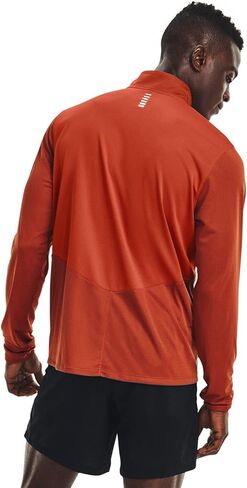 Under Armour Men's Speed Stride 2.0 1/2 Zip Fitted Orange Long-Sleeve T-Shirt (L) in Saudi Arabia