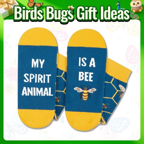 HAPPYPOP Bee Gifts for Men Women - Honey Bee Lover Socks for Insect Bug Bumblebee Beekeepers in Saudi Arabia