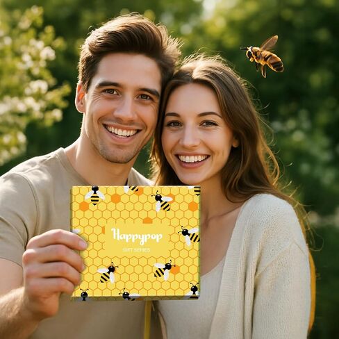 HAPPYPOP Bee Gifts for Men Women - Honey Bee Lover Socks for Insect Bug Bumblebee Beekeepers in Saudi Arabia